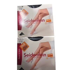 Seidenfaden 38 ea  44/48 L and 20 ea 40/44 Medium 58 total hoseiry